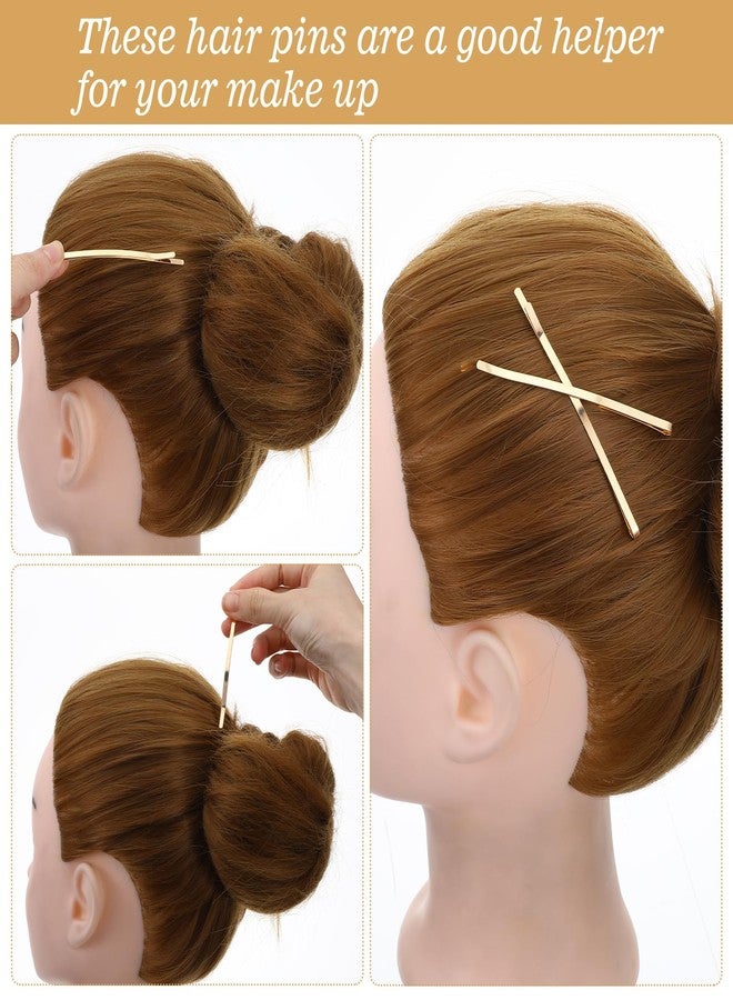 Tyqour 30pcs Jumbo Bobby Pins 3.35 Inch Long Bobby Pins for Thick Updo Hair, Metal Hair Clips Hairpins Hair Accessories for Women, Gold Long Hair Pins Hair Clips Hairpins Hair Accessories - Image 4